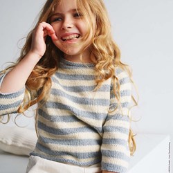 Alta Moda Cotolana Streifenpullover Strickpaket