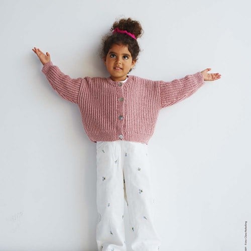 Alta Moda Cotolana Strickjacke Strickpaket 104/110 Old Pink