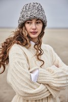 Cool Merino Print Mütze im Patentmuster Strickpaket-2