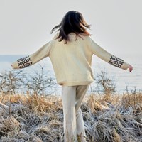 Cool Merino Big Jacquard Pullover Strickpaket 36/38-3