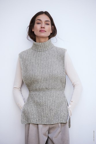 Lana Grossa Cool Merino Wrap Cardigan Strickpaket Größe 40/42