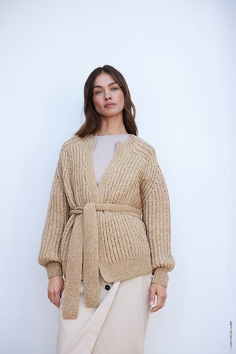 Lana Grossa Cool Merino Strickjacke Strickpaket Größe 40/42