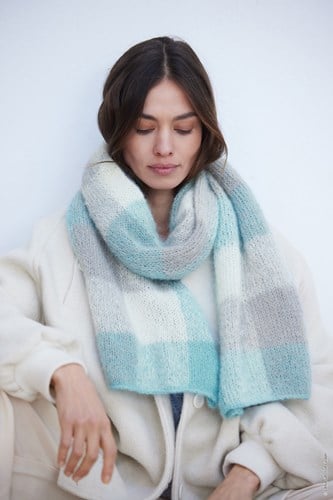 Lana Grossa Setasuri Plaid Schal Strickpaket