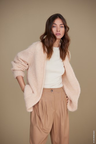 Lana Grossa Setasuri Raglanrand Strickjacke Strickpaket Größe 44/46