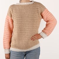 Yarn and Colors Colorblock Sweater Häkelanleitung