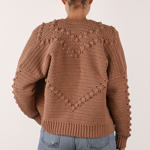 Brick Cardigan M 008 Häkelpaket-3