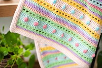 Striped Dot Baby Deken Haakpakket