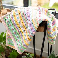 Striped Dot Baby Deken Haakpakket