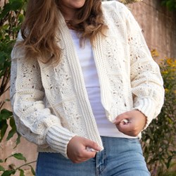 Granny Square Cardigan a la Chloë Uni Colour HäkelAnleitung