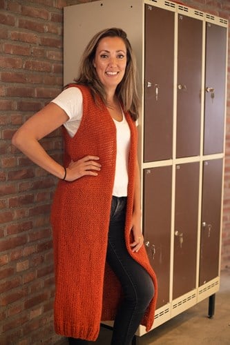 Bea Lang Vest Zonder Mouw