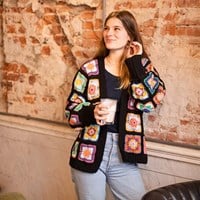 Häkelanleitung Granny Square Jacke a la Chloë