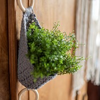Homedeko Blumenampel Häkelpaket 2 Landhausstil