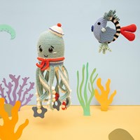 Inktvis Speelknuffel Haakpakket 3 Clown