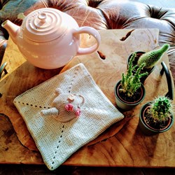 Häkelanleitung Teapot Topflappen
