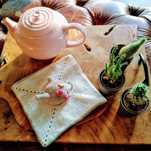 Häkelanleitung Teapot Topflappen
