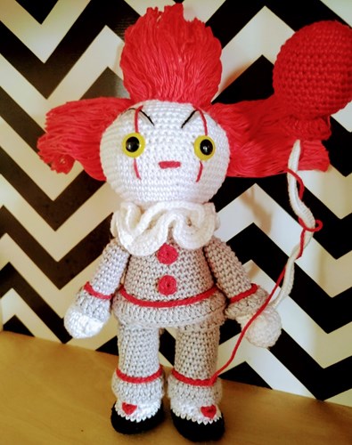 Häkelanleitung Chucky der Mörderpuppe & Pennywise der Clown-3
