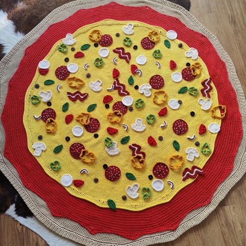 Pizza Decke Häkelpakete