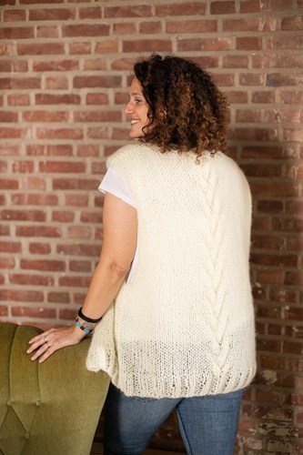 Strickanleitung Kurze Jacke ohne Ärmel Elegant-2