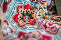 Persian Tiles Christmas Decke Häkelpaket-3