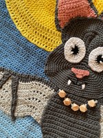 Häkelanleitung Kinderteppich Happy Bat-2