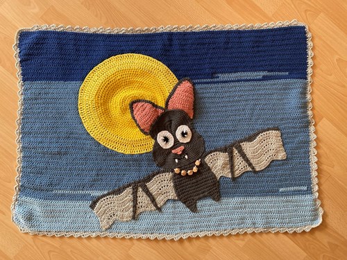 Häkelanleitung Kinderteppich Happy Bat-3