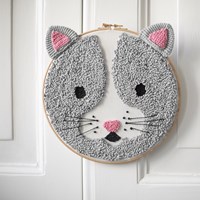 Punchanleitung Wollplatz Katzengesicht