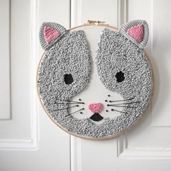 Punchanleitung Wollplatz Katzengesicht