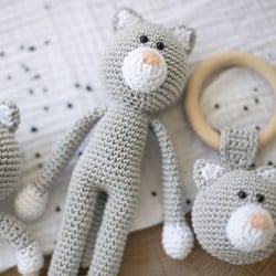 Häkelanleitung Wollplatz Kuscheltier Katze