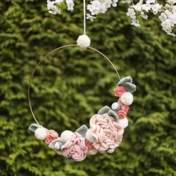 Häkelanleitung Frühjahrs Blumenkranz