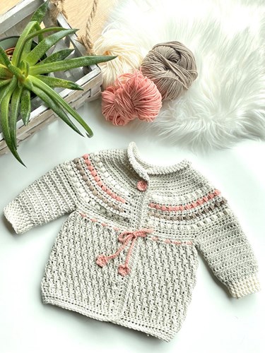 Häkelanleitung Kuschlige Babyjacke Alice-2