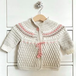 Häkelanleitung Kuschlige Babyjacke Alice