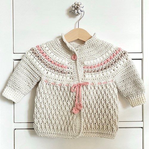 Häkelanleitung Kuschlige Babyjacke Alice