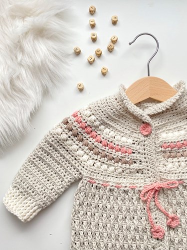 Häkelanleitung Kuschlige Babyjacke Alice-3