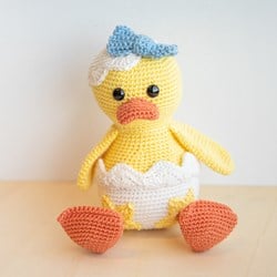 Frühling Ente Häkelanleitung