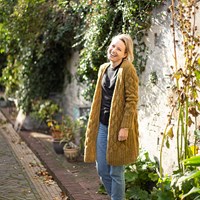 Nuvoletta Lange Jacke Strickpaket 1 Mustard 36/40-3