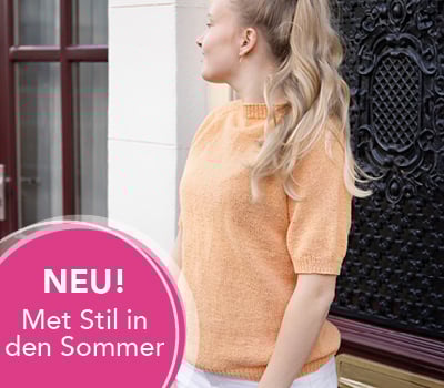 Strickpaket Sommertop mit Rundhalsausschnitt