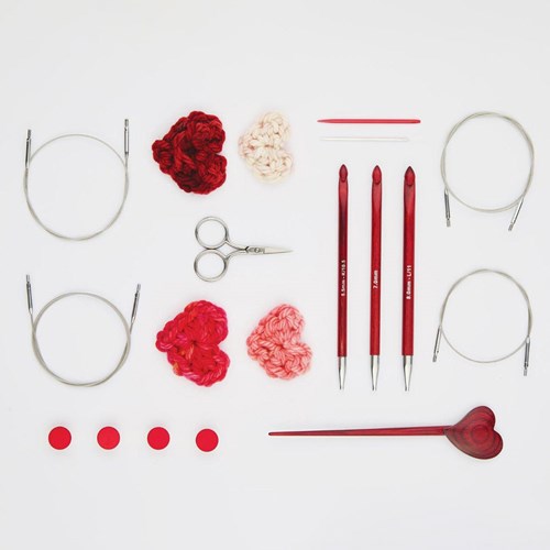 KnitPro Limited edition tunische haaknaaldenset Amore 3 - 8 mm