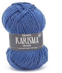 Drops Karisma Uni Colour 007 Kornblumenblau