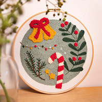 Weihnachtsszene Punch Needle Paket