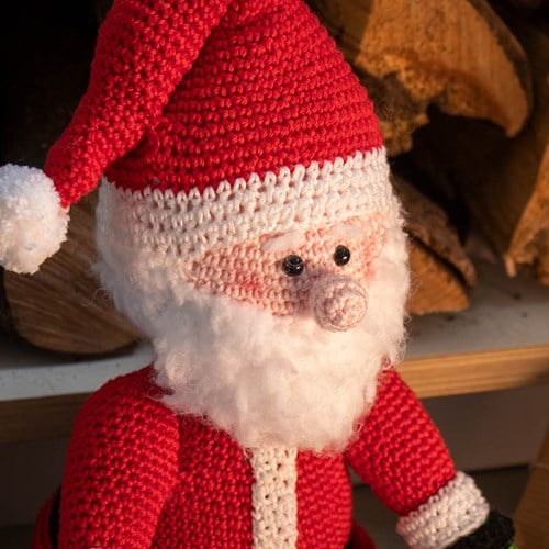 Mini Weihnachtsmann Häkelpaket-2