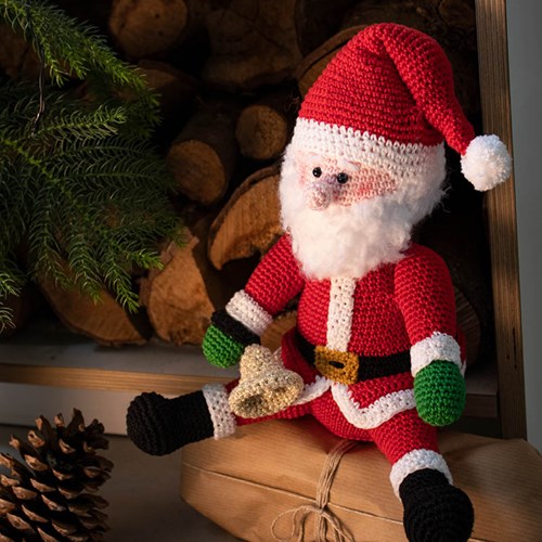 Mini Weihnachtsmann Häkelpaket
