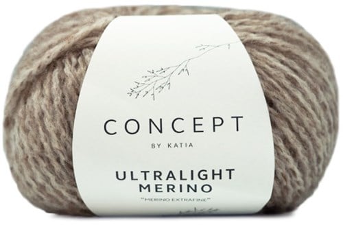 Ultralight Merino Zopfjacke Strickpaket 1 M