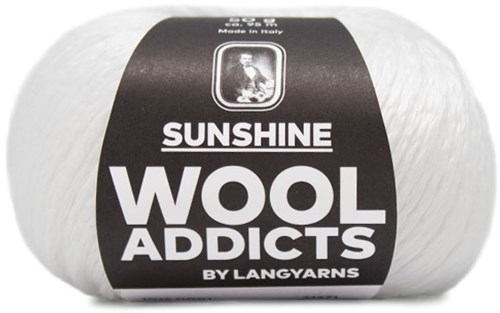Wooladdicts Glow-Getter Pullover Strickpaket 1 M White