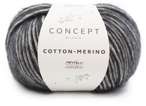 Cotton-Merino Loopschal mit Zöpfen Strickpaket 2