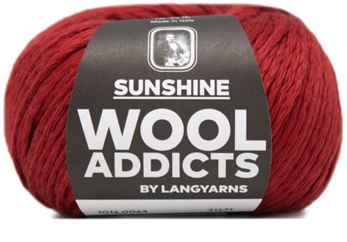 Wooladdicts Like Sunbeams Umschlagtuch Strickpaket 9 Dark Red