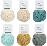 Wollplatz Regenbogen Rassel Häkelpaket 2 Vintage green