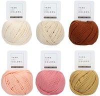 Wollplatz Regenbogen Rassel Häkelpaket 3 Vintage pink