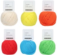 Wollplatz Regenbogen Wagenkette Häkelpaket 6 Colorful