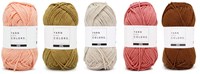 Wollplatz Regenbogen Teppich Häkelpaket 3 Vintage pink