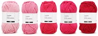 Wollplatz Regenbogen Kissen Häkelpaket 4 Girly